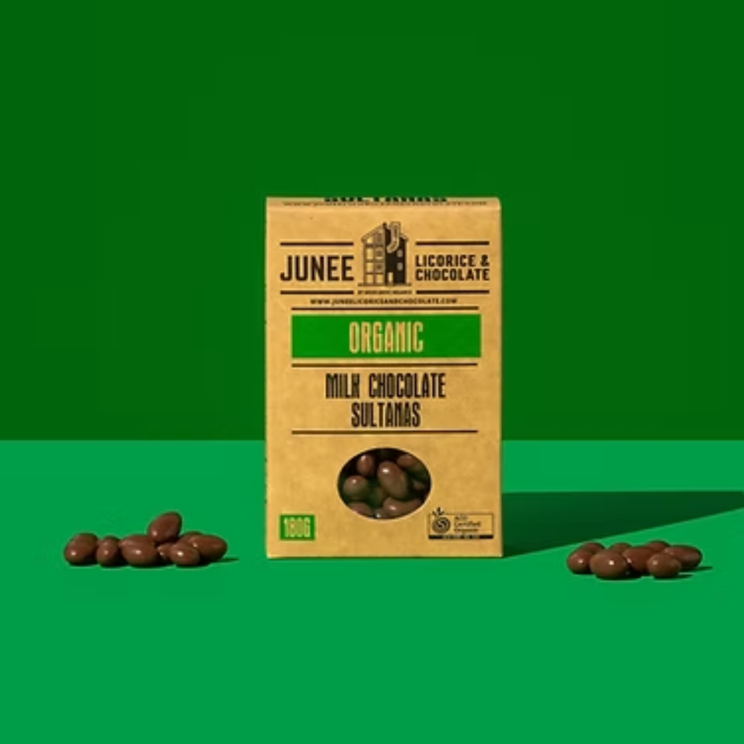 Junee Milk chocolate sultanas