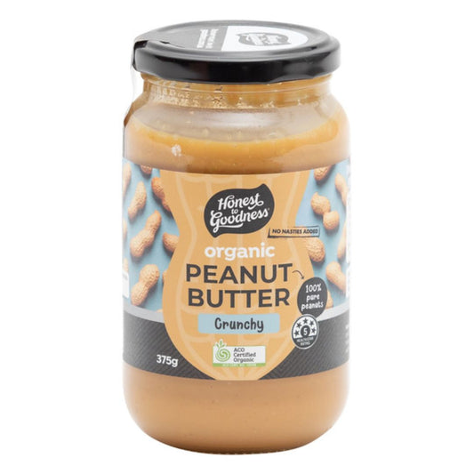 Organic Peanut Butter Crunchy 375g