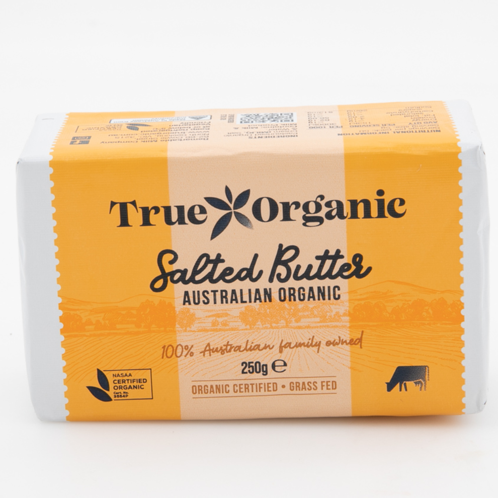 True Organic Salted Butter 250g - Nourish Wholefoods