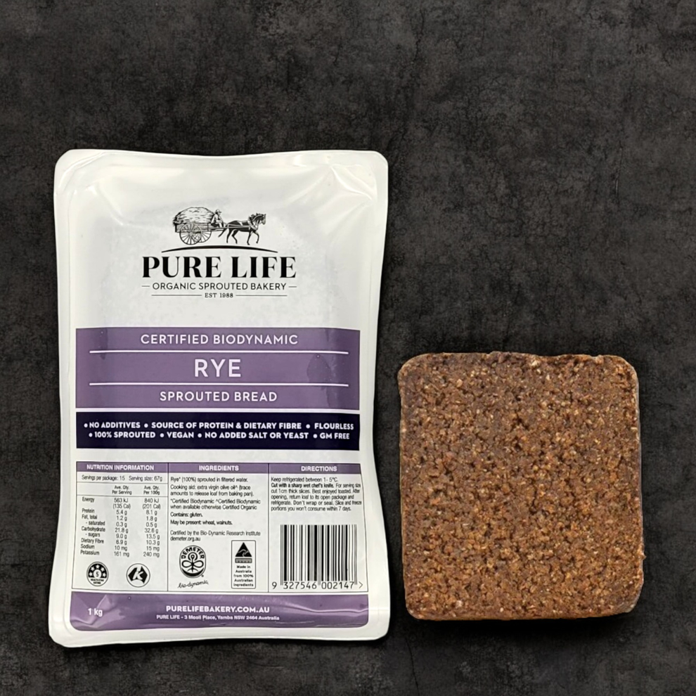 Pure Life Bakery: Rye – Nourish Wholefoods